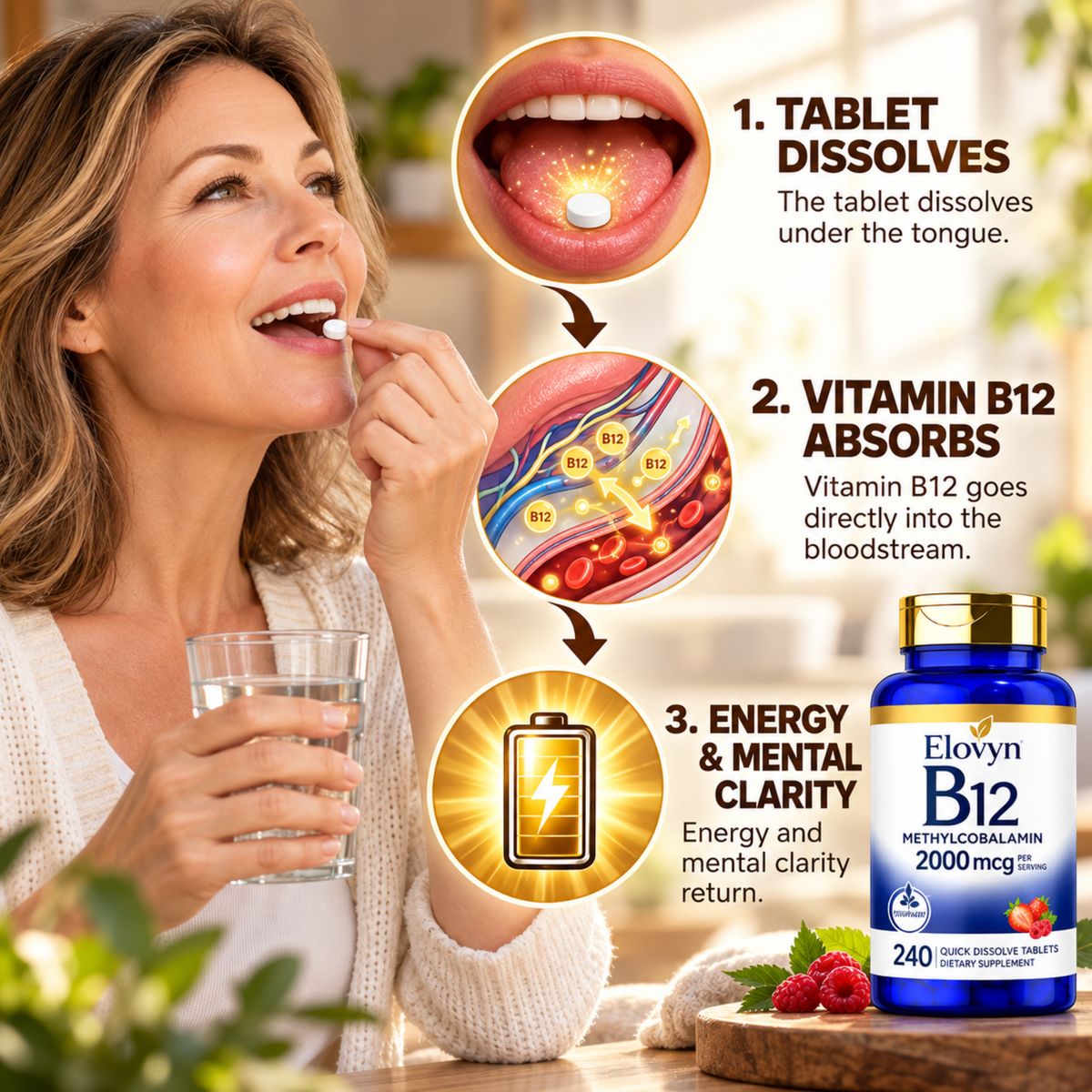 Elovyn | Simple Daily B12 Support for Energy & Nerve Health