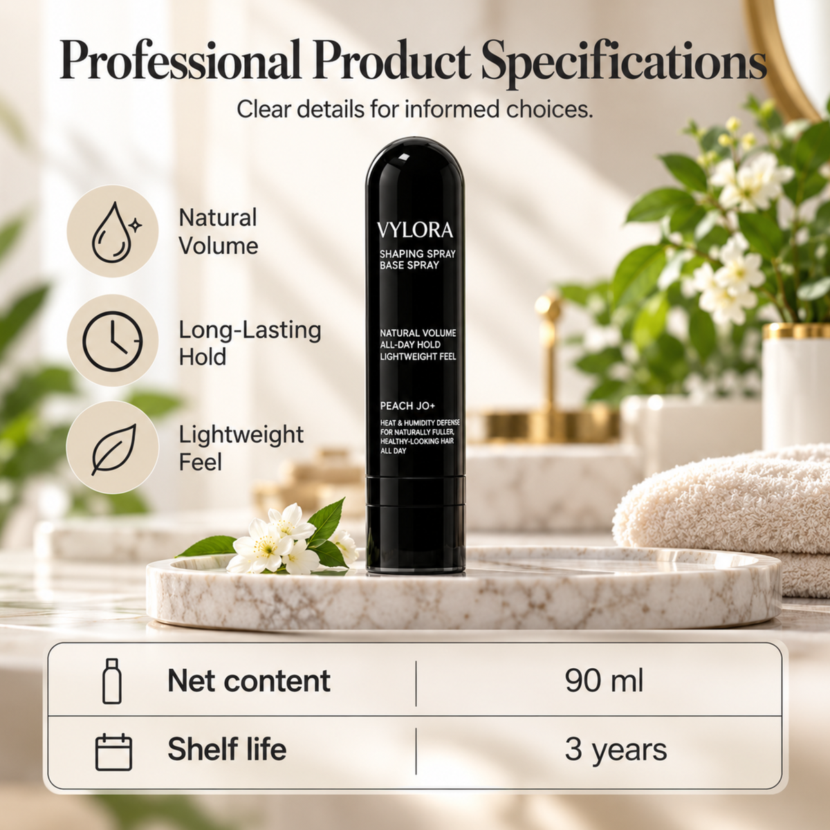 Vylora | Instant Root Lift & Volumising Mist