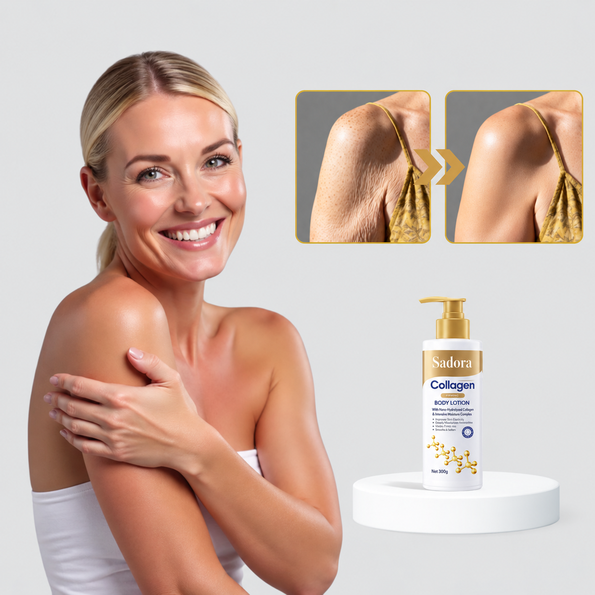 Sadora Firming Cream | Firms, lifts, and restores sagging skin by up to 98% within 24 hours!