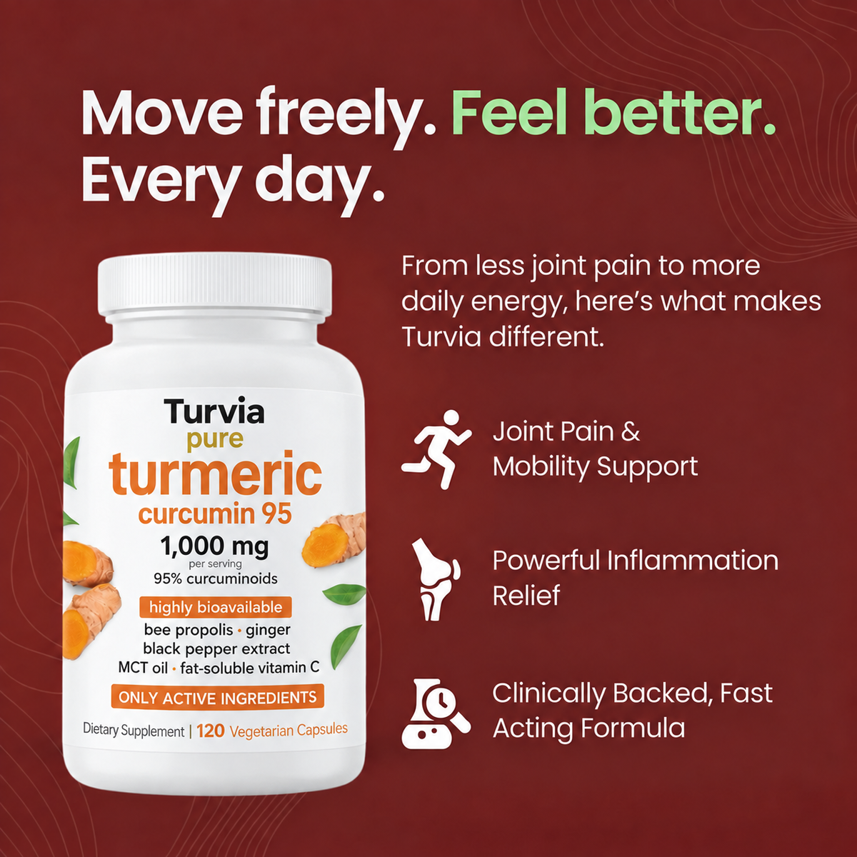 Turvia | Support Your Joints, Ease Everyday Stiffness & Move Freely
