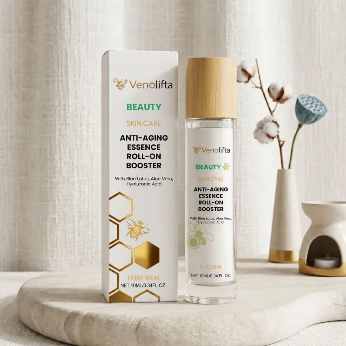 VenoLifta Firming Anti-Ageing Roll-On Serum | Visibly Reduces Wrinkles in Just 17 Minutes